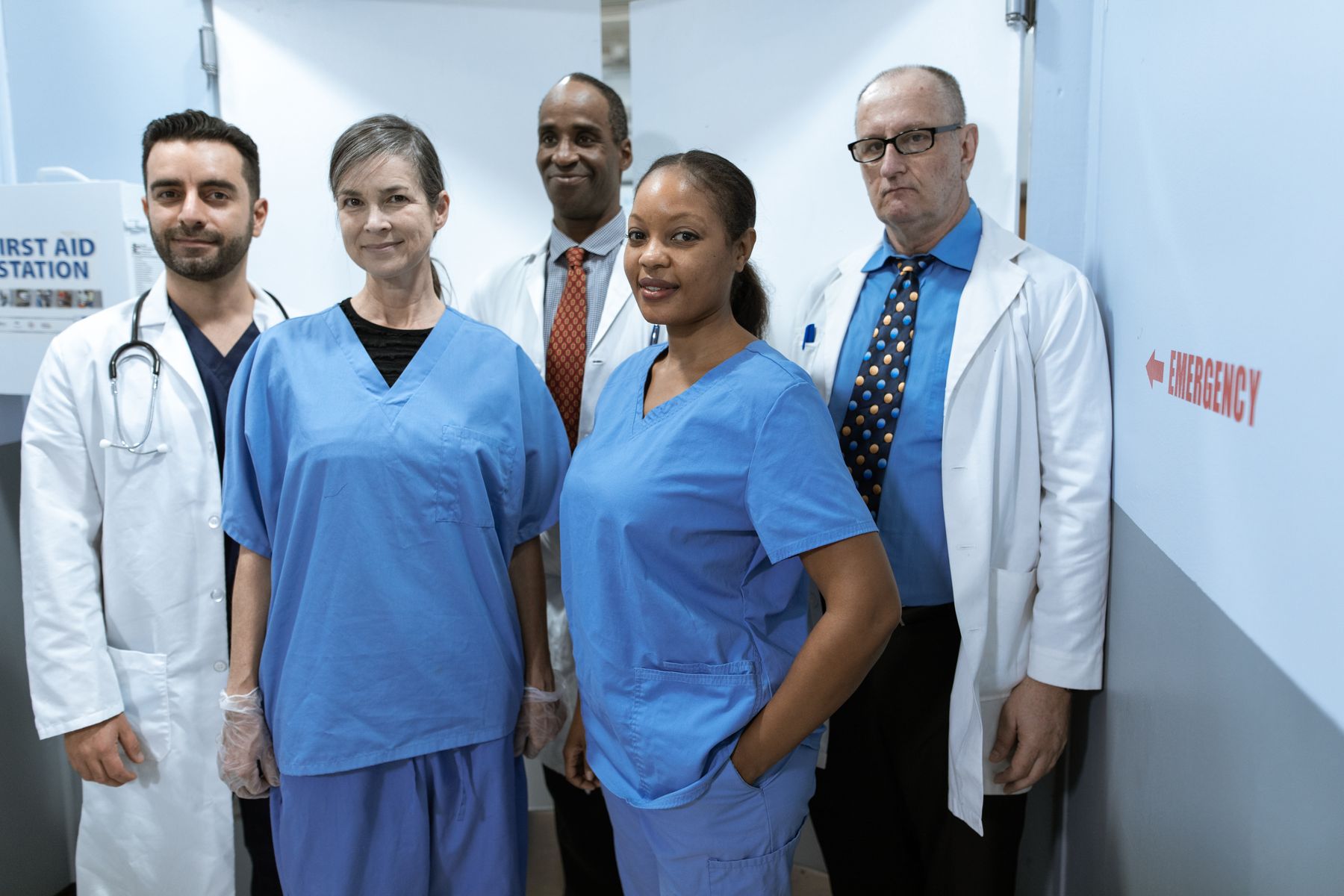 A diverse team of healthcare professionals
